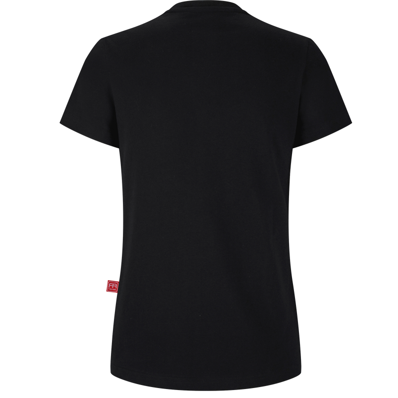 Black Organic T-shirt with French Bulldog print encrusted with Swarovski Crystals 