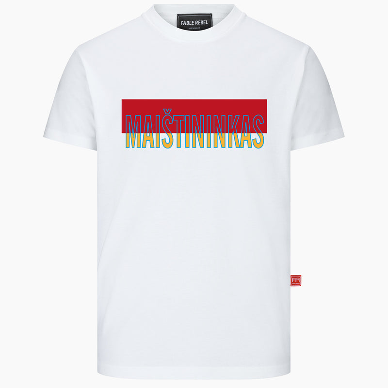 Rebel Guy Red Contrast T-shirt (Lithuanian)